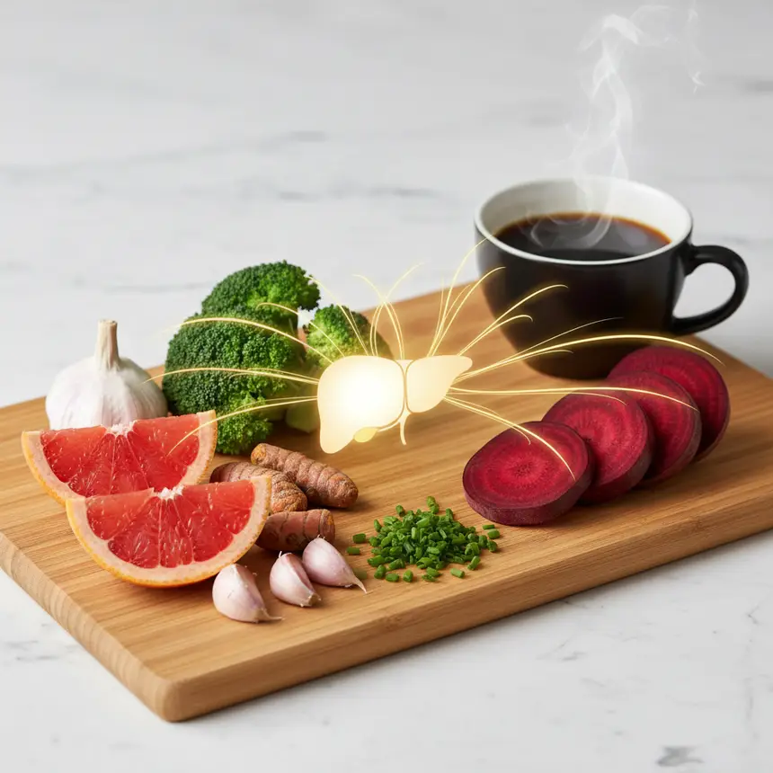 Liver health food nutrients