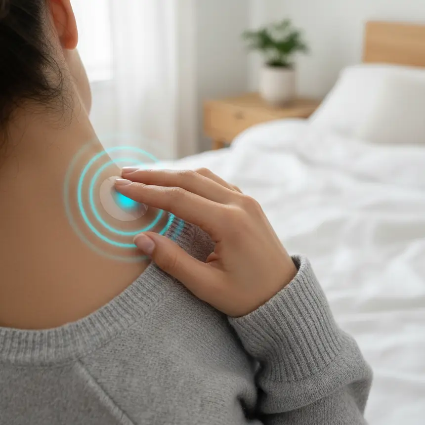 Applying melatonin patch
