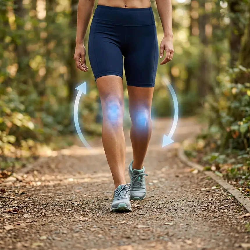 Healthy knees, active lifestyle