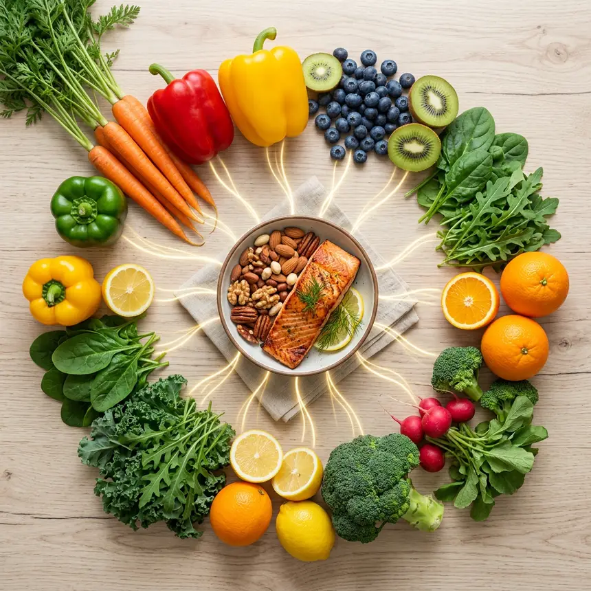 Nutrient-rich skin diet