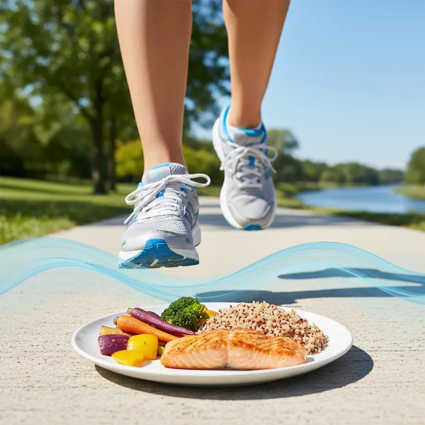 Healthy diet, walking exercise, blood pressure blood sugar
