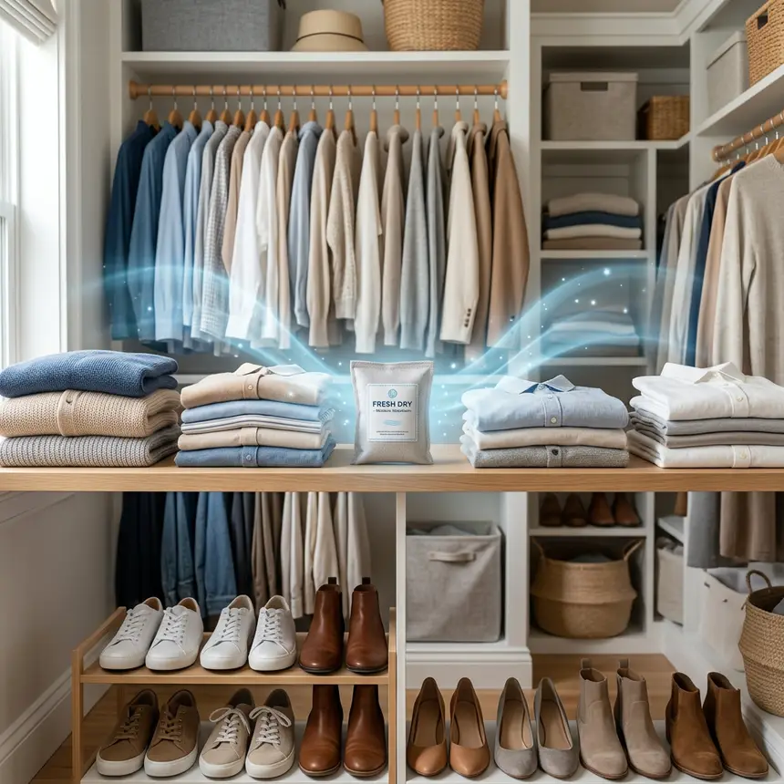 Closet moisture removal