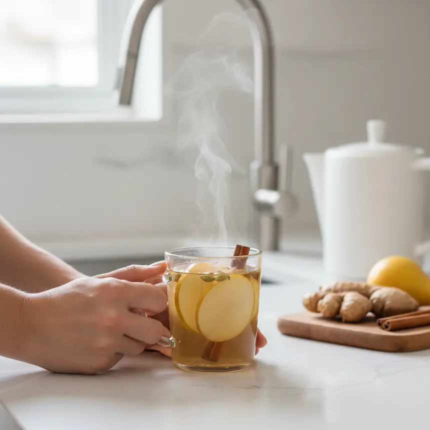 warm tea, throat care