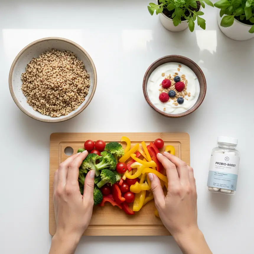 Healthy diet, probiotics