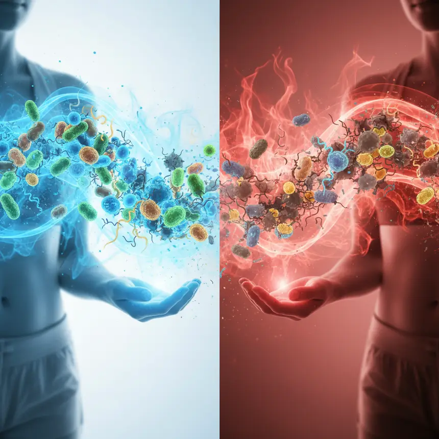 gut microbes, weakened immunity, digestive disorders