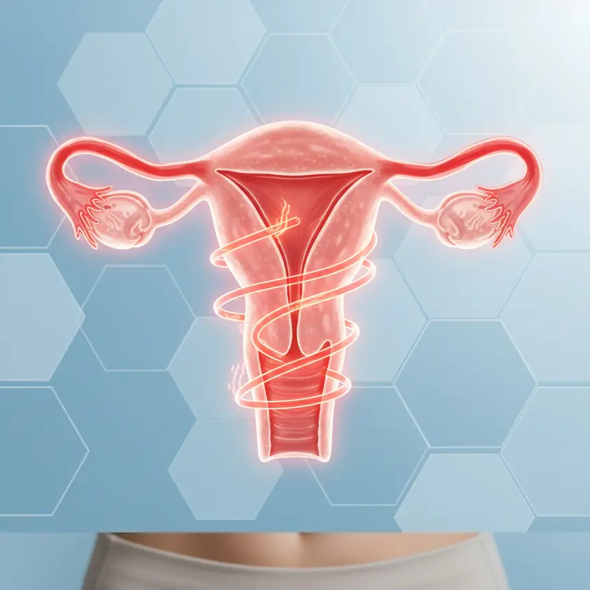 Uterine contractions, prostaglandin effects