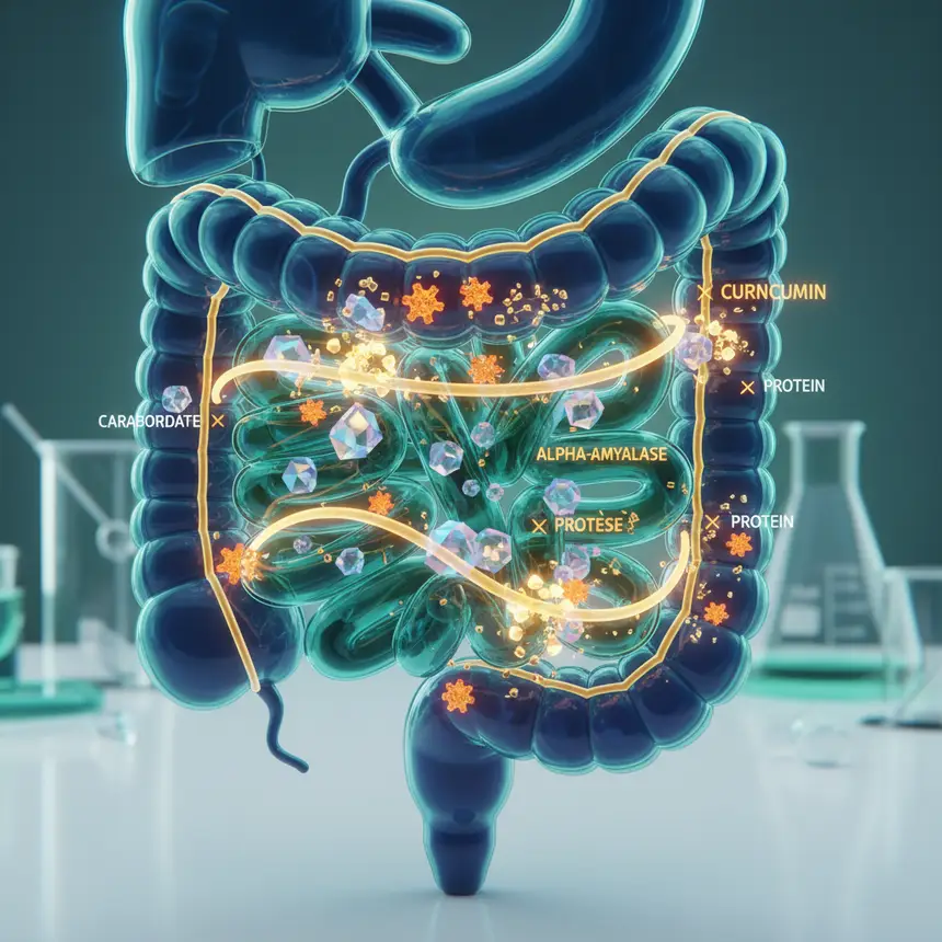 Grain fermentation enzymes, curcumin benefits