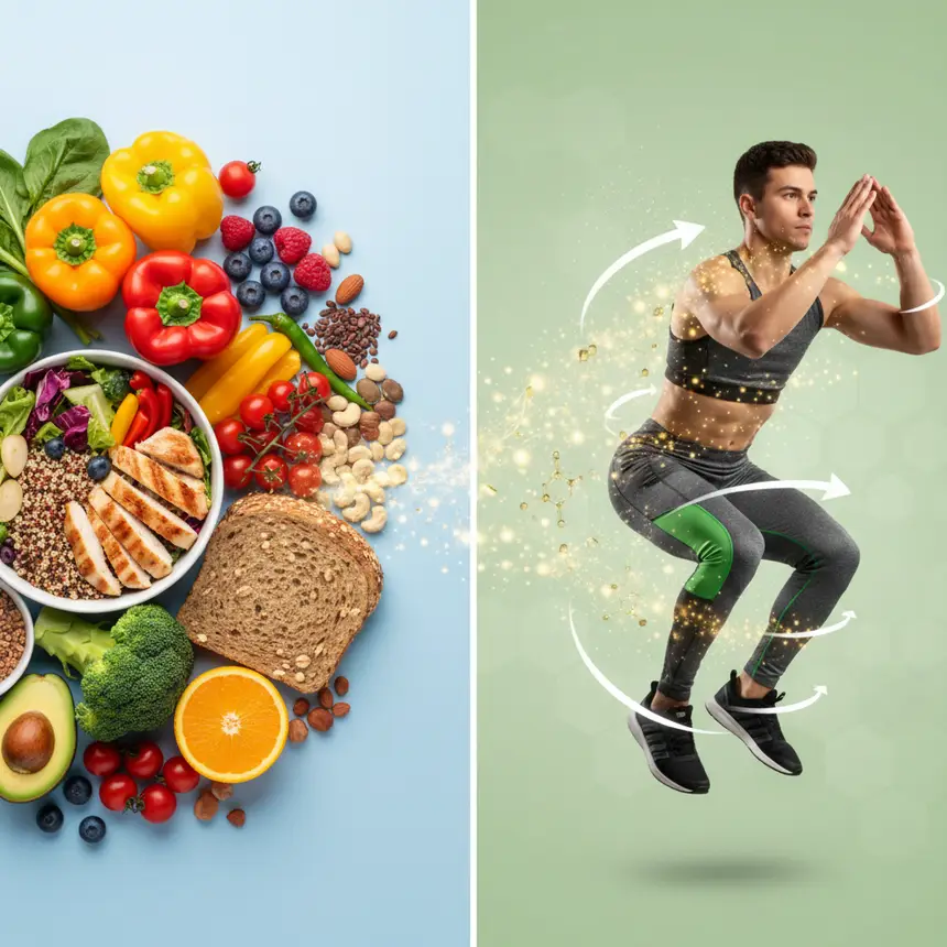 Healthy food variety, dynamic exercise, advanced nutrition synergy