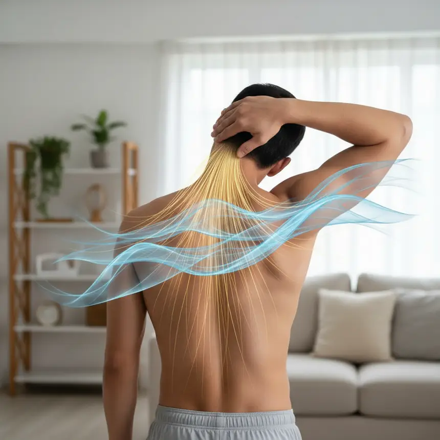 Headache relief stretching