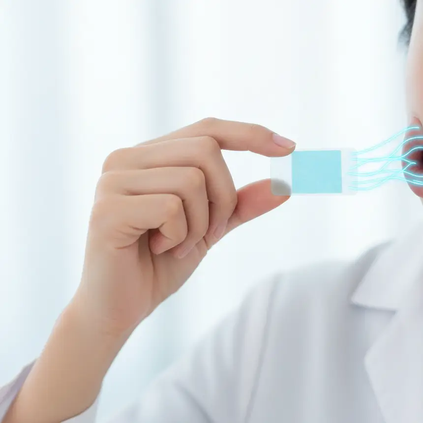 Film-form glutathione, absorption rate