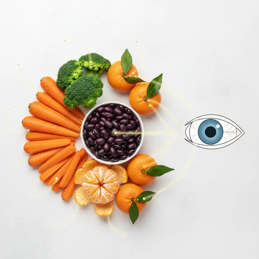 Eye health nutrients foods