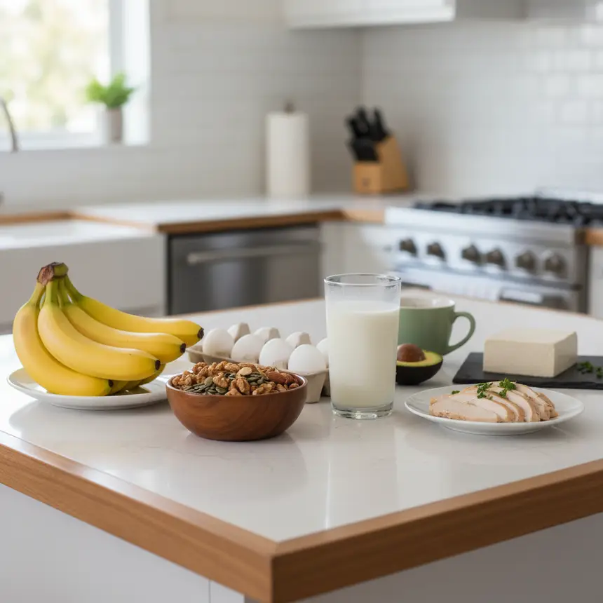 tryptophan foods, sleep diet, healthy ingredients