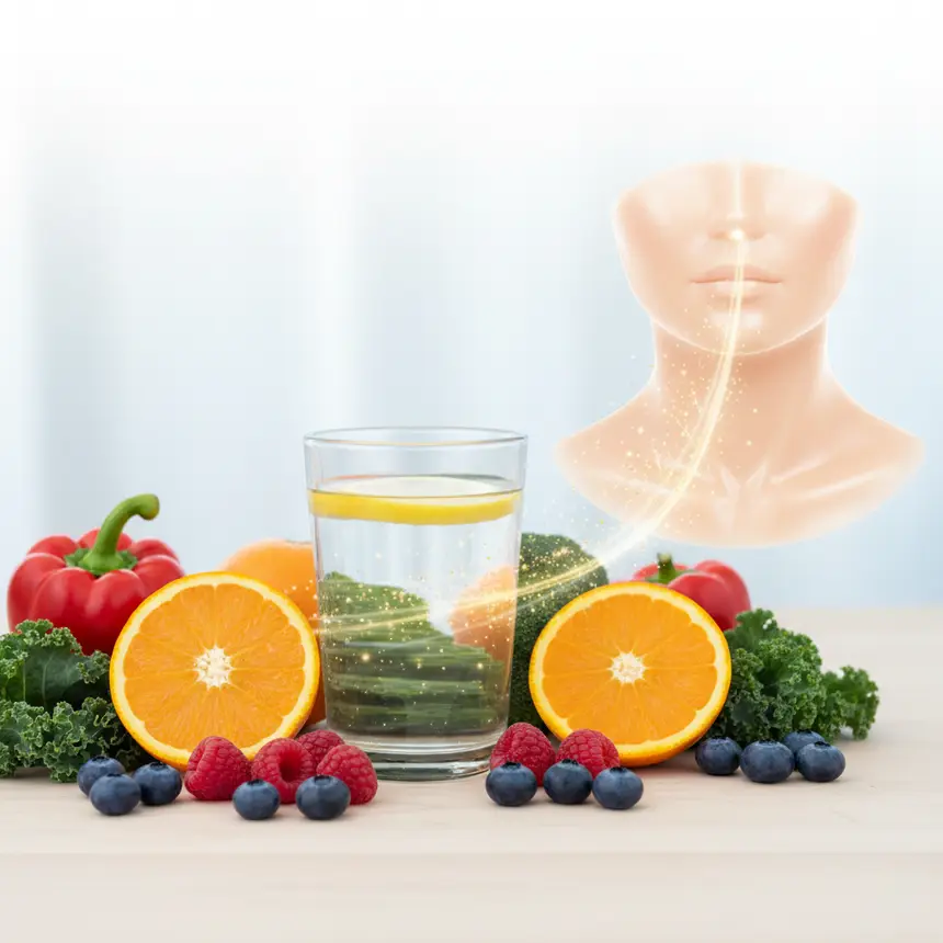 Skin nutrition, antioxidant foods