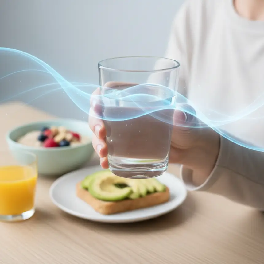 Water intake, healthy lifestyle