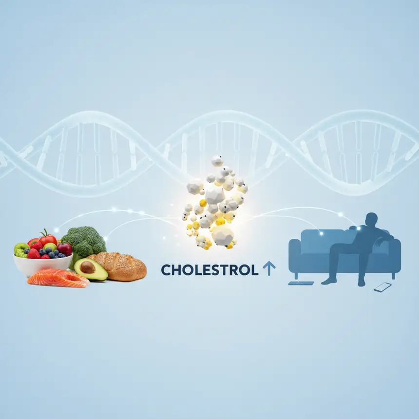 Cholesterol causes, genetics diet lack of exercise