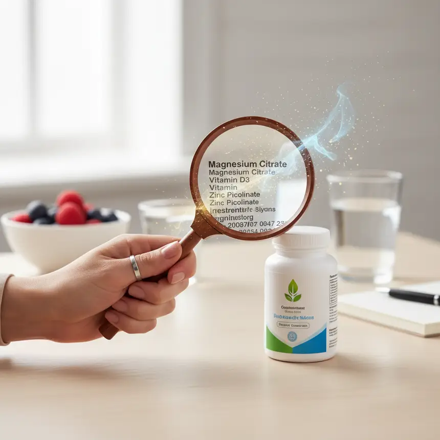 Supplement ingredient analysis