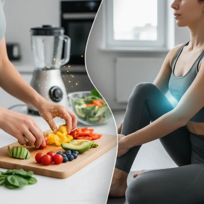 Healthy habits, balanced diet, stress management