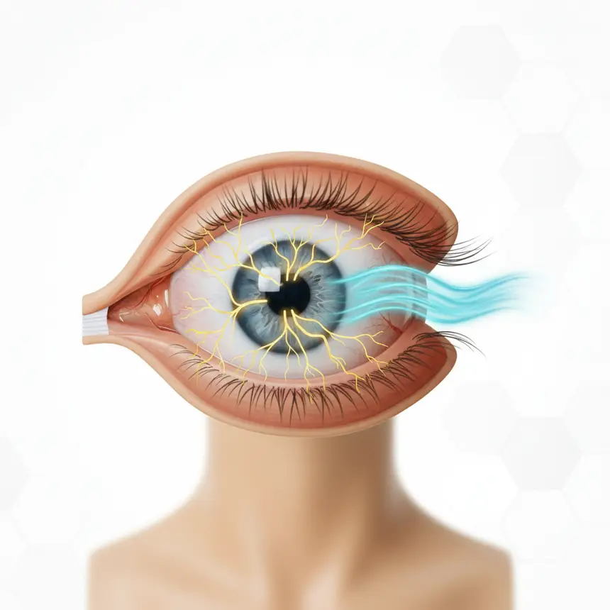 Improved eye blood circulation