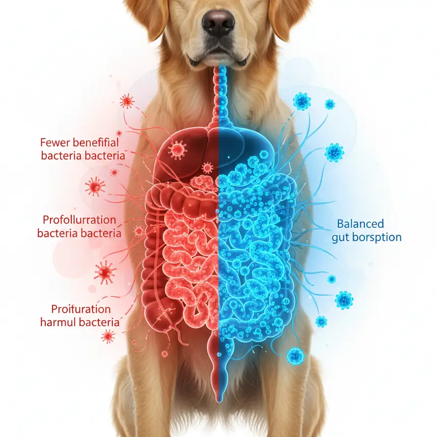 Senior dog gut immunity