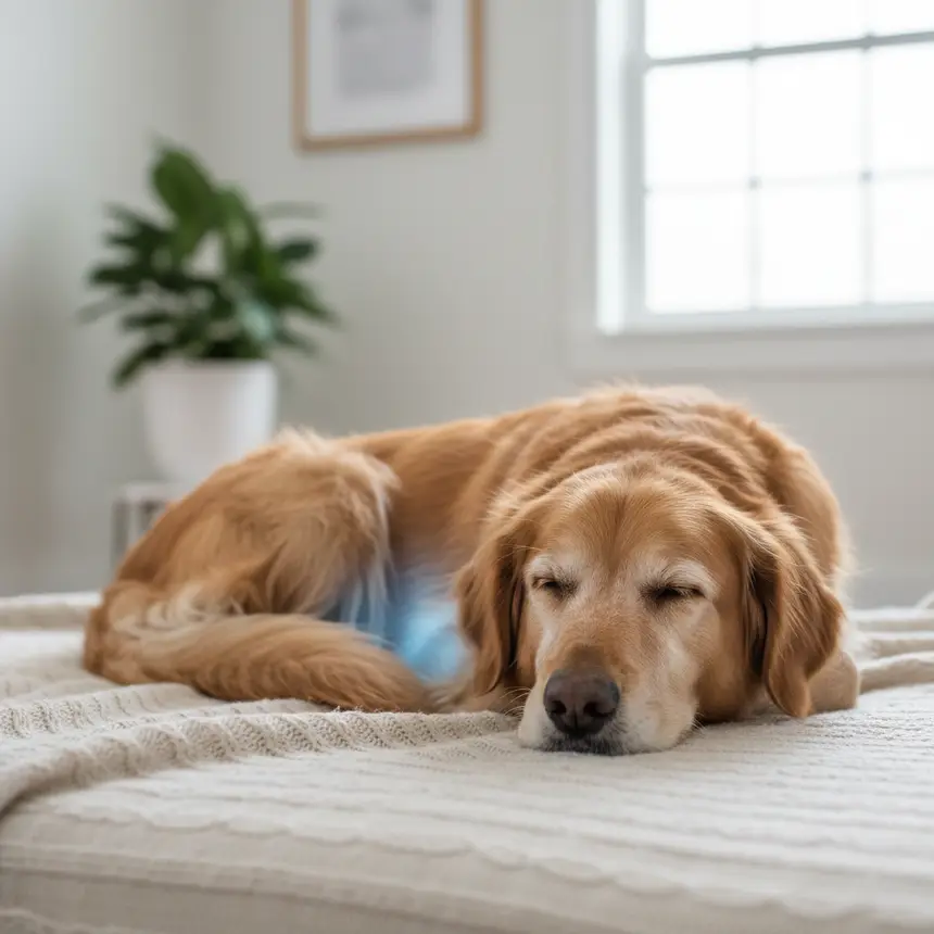 Senior dog healthy old age