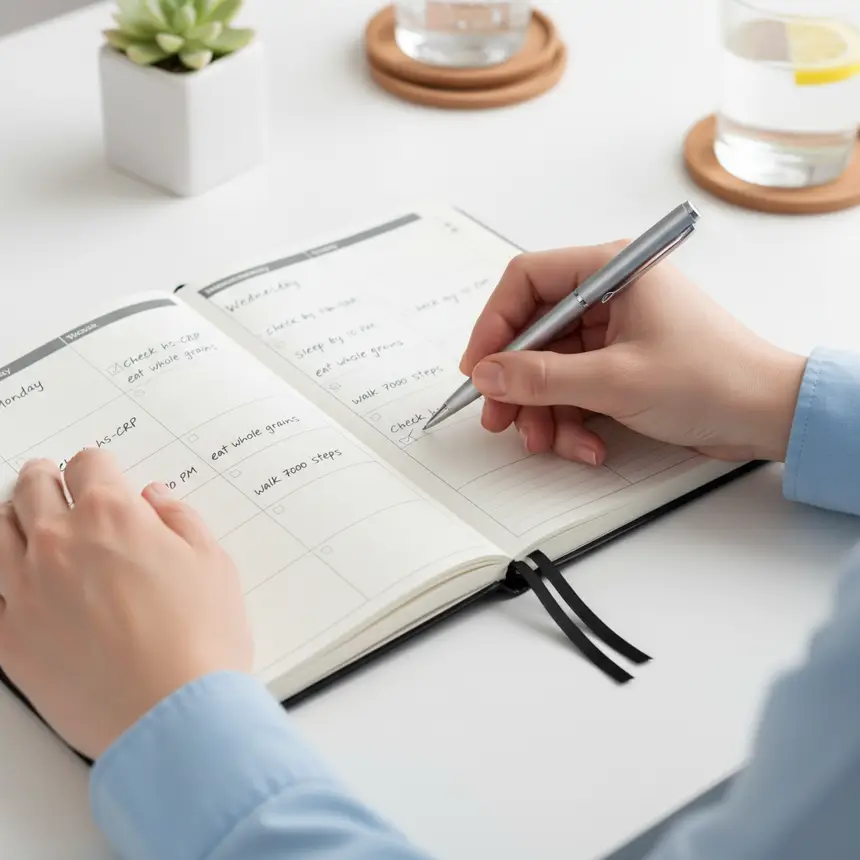 Health management plan, hs-CRP check