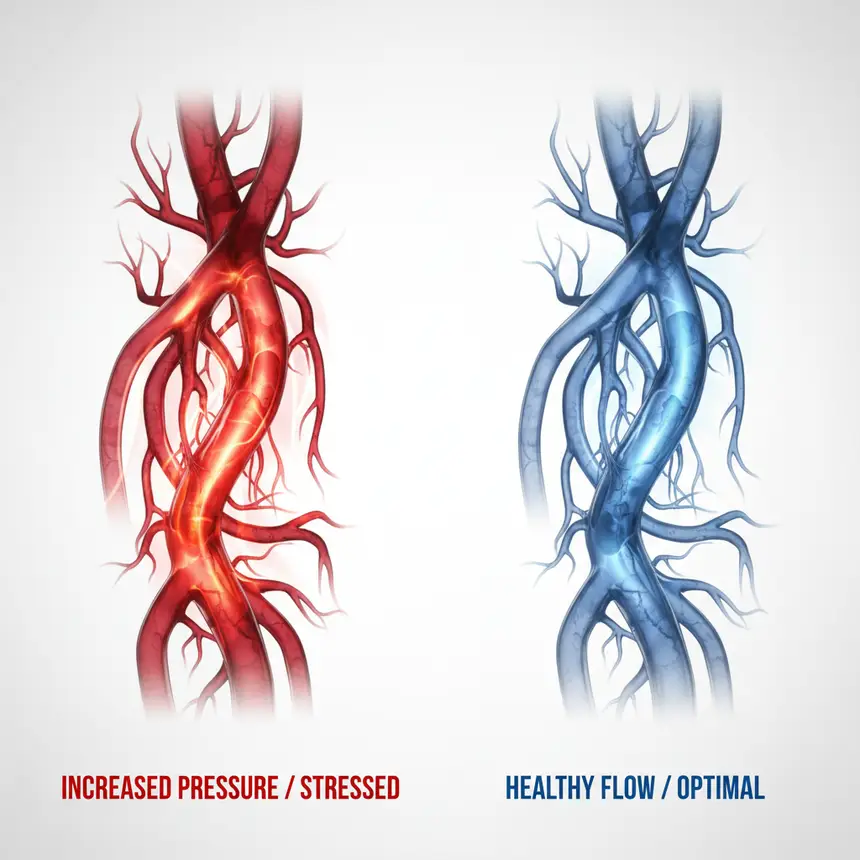 High blood pressure, vascular strain, hypertension causes