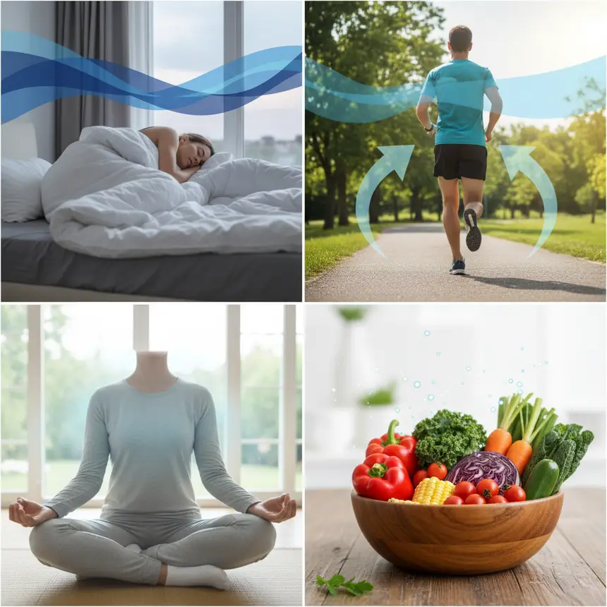 Healthy habit practice, regular exercise